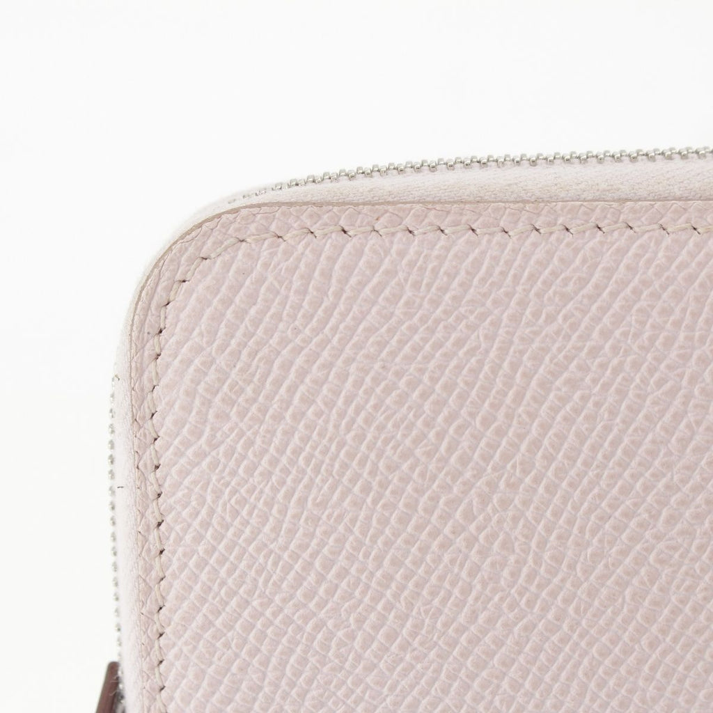 Hermes Azap Long Silk in Epsom Wallet Mauvepere Pink — view 6