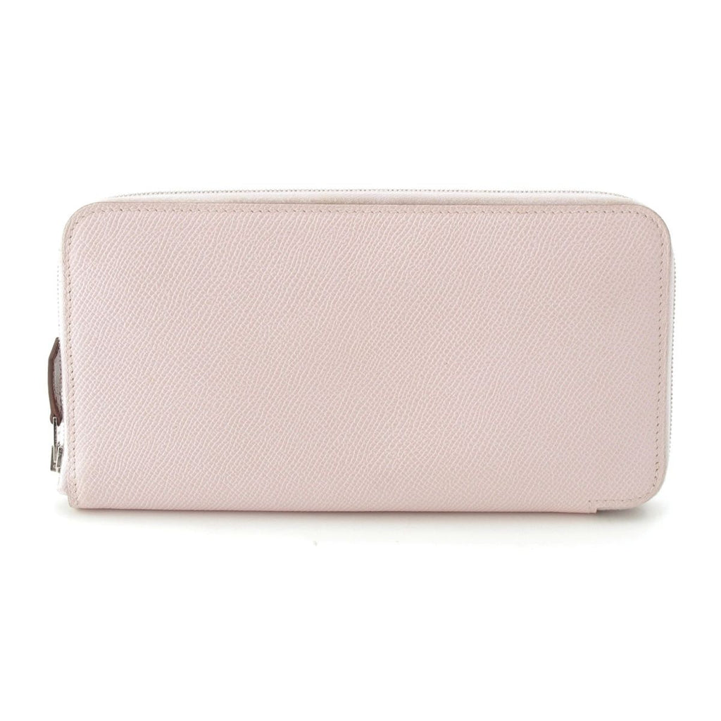 Hermes Azap Long Silk in Epsom Wallet Mauvepere Pink