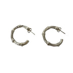 Tiffany & Co Box Vintage Bamboo Hoop Earrings 925 Sterling Silver — view 6