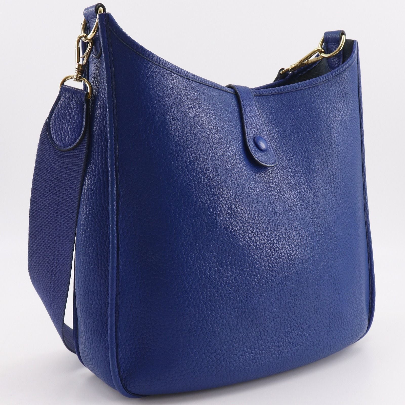 Hermes Evelyne 1 GM Ardennes Blue Gold Shoulder — view 3