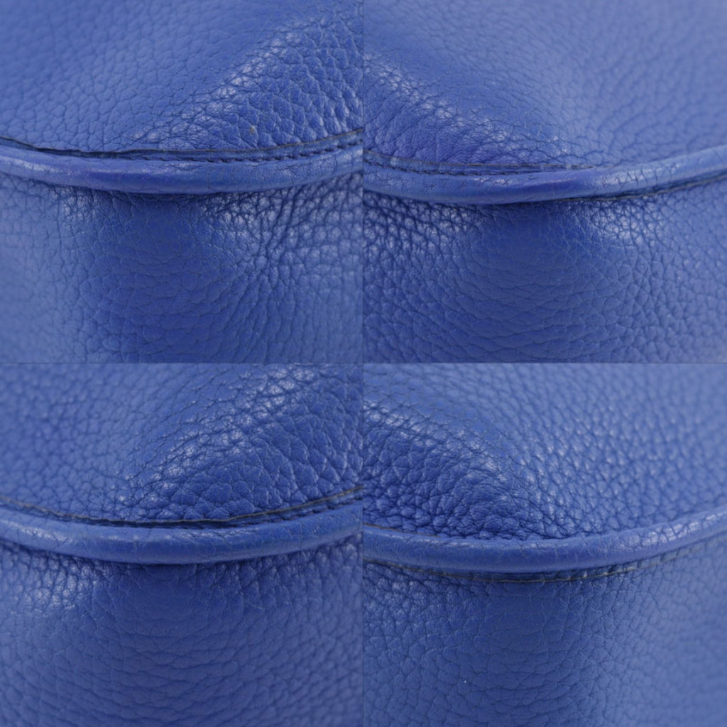 Hermes Evelyne 1 GM Ardennes Blue Gold Shoulder — view 4