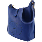 Hermes Evelyne 1 GM Ardennes Blue Gold Shoulder — view 2