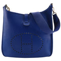 Hermes Evelyne 1 GM Ardennes Blue Gold Shoulder