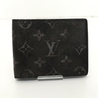Louis Vuitton Portefeuil Calf Bifold Wallet Black