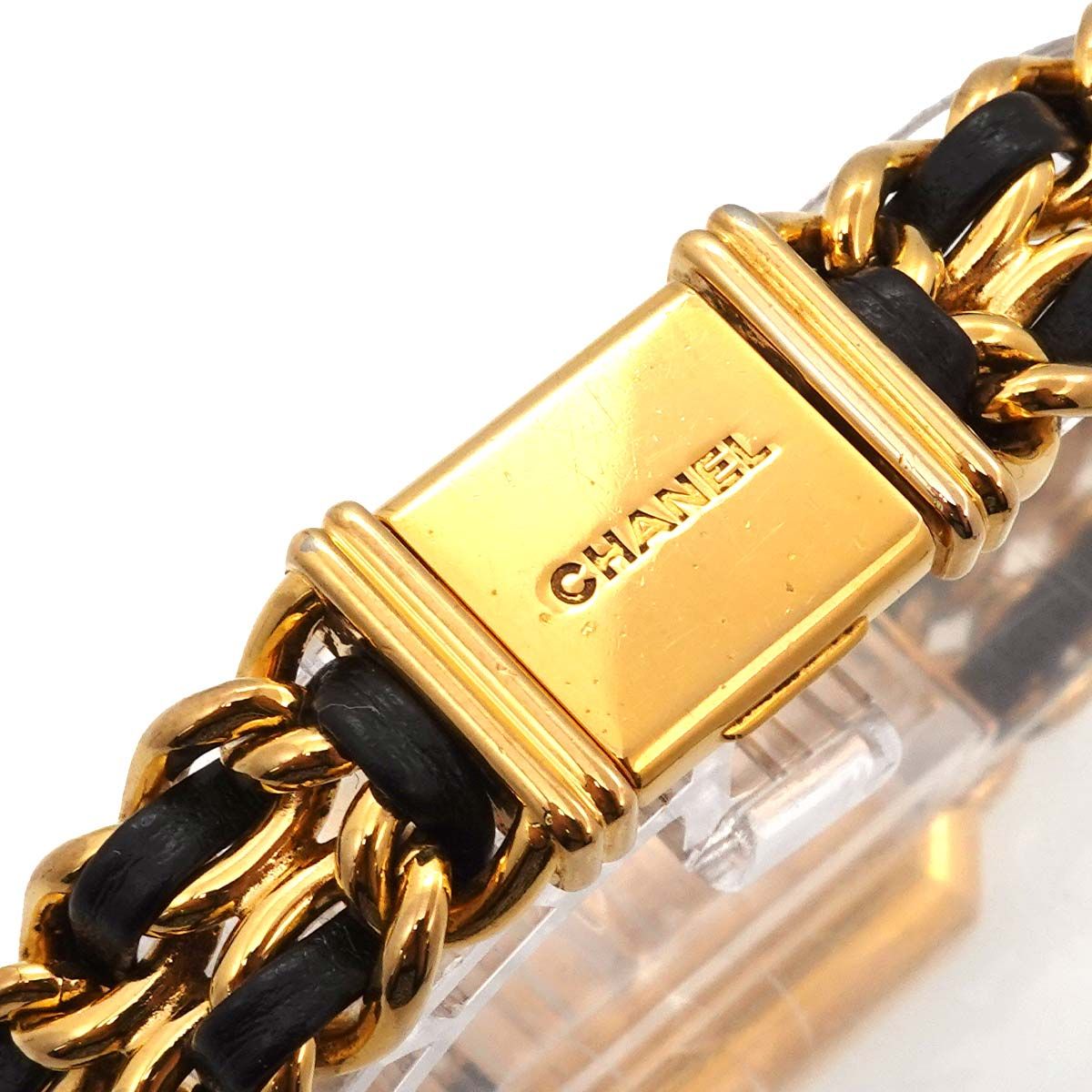 Chanel Premiere L Vintage Watch Black Gold — view 6