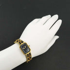 Chanel Premiere L Vintage Watch Black Gold — view 3