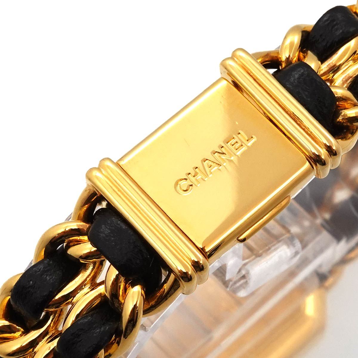 Chanel Premiere L Vintage Watch Black Gold — view 6