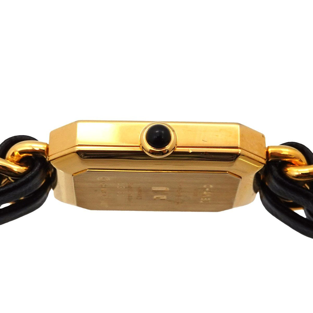Chanel Premiere L Vintage Watch Black Gold — view 5