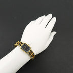 Chanel Premiere L Vintage Watch Black Gold — view 3
