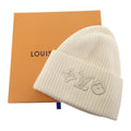 Louis Vuitton LV Head Line Knit Cap S Blanc White