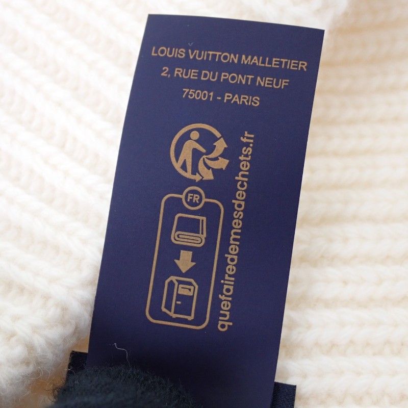 Louis Vuitton LV Head Line Knit Cap S Blanc White — view 8