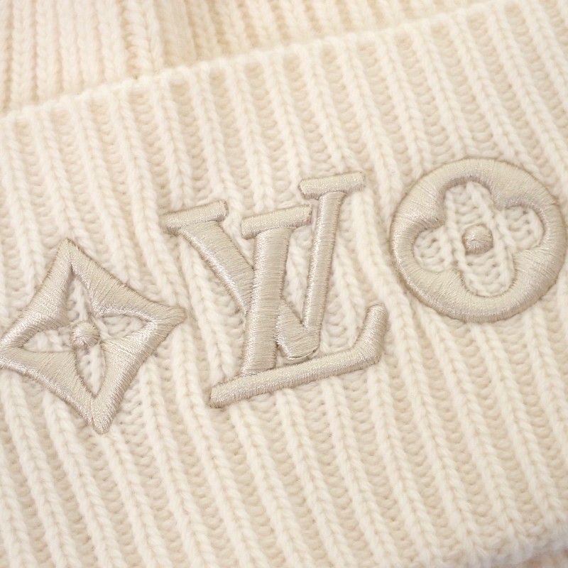 Louis Vuitton LV Head Line Knit Cap S Blanc White — view 4