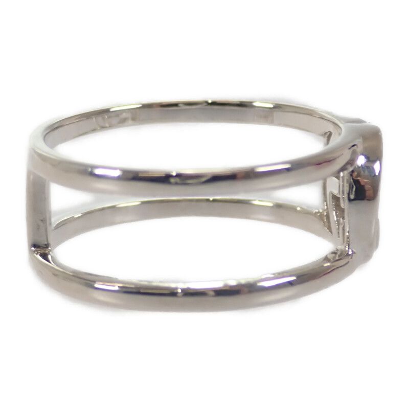 Gucci Interlocking Wide Open Band Stamp Available Ring 925 Sterling Silver — view 3