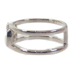 Gucci Interlocking Wide Open Band Stamp Available Ring 925 Sterling Silver — view 4