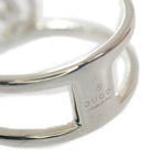 Gucci Interlocking Wide Open Band Stamp Available Ring 925 Sterling Silver — view 8