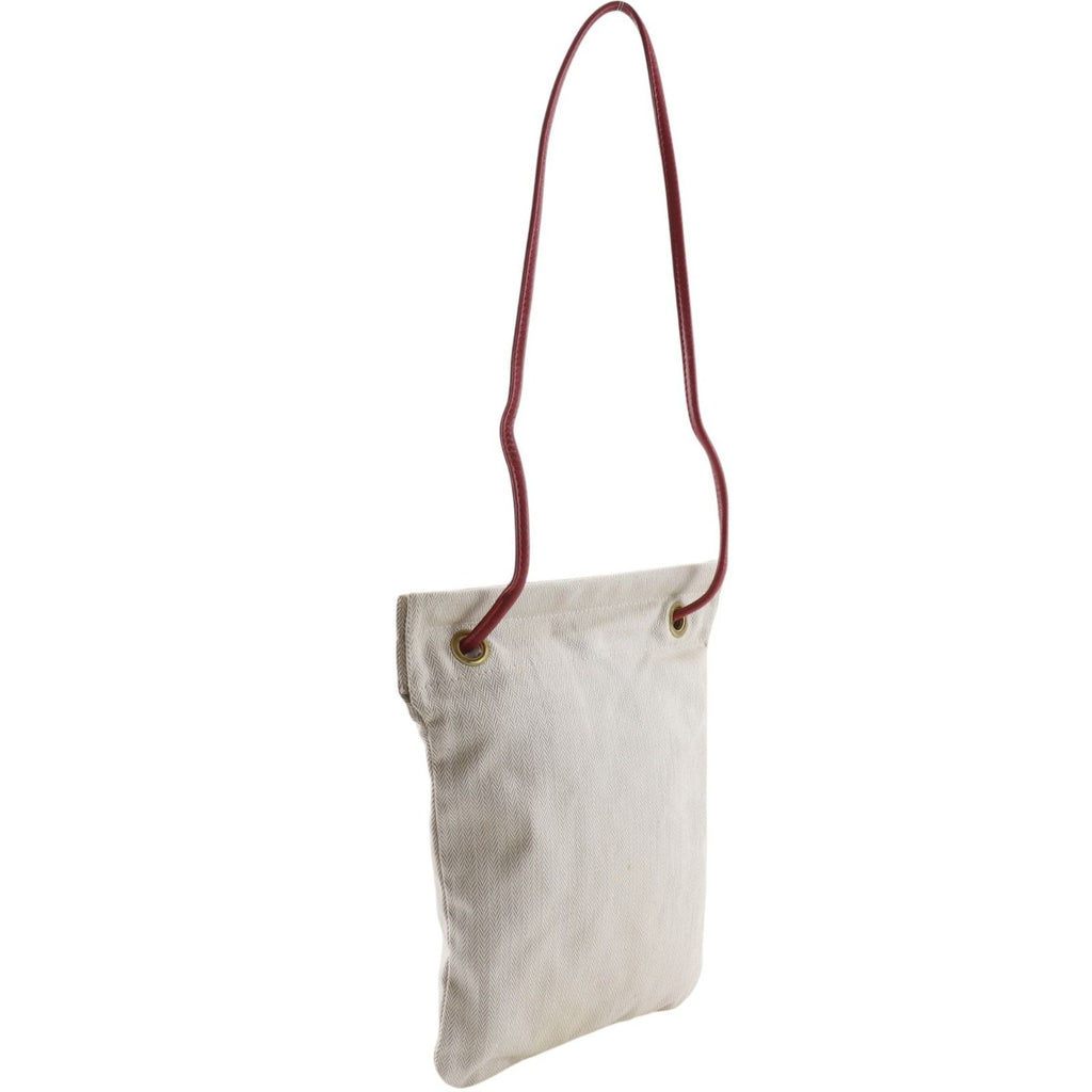Hermes Aline PM Toileche Blanc Leather Ivory Red Shoulder — view 3