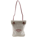 Hermes Aline PM Toileche Blanc Leather Ivory Red Shoulder
