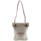 Hermes Aline PM Toileche Blanc Leather Ivory Red Shoulder