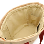 Hermes Cabrio Mother's Tote Shoulder Bag Horse Embroidery Canvas Cotton Orange — view 5