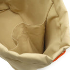 Hermes Cabrio Mother's Tote Shoulder Bag Horse Embroidery Canvas Cotton Orange — view 9
