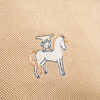 Hermes Cabrio Mother's Tote Shoulder Bag Horse Embroidery Canvas Cotton Orange — view 8