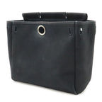 Hermes Herbag a Dos PM Backpack 2-Way Handbag Toile Officier Leather Black — view 9