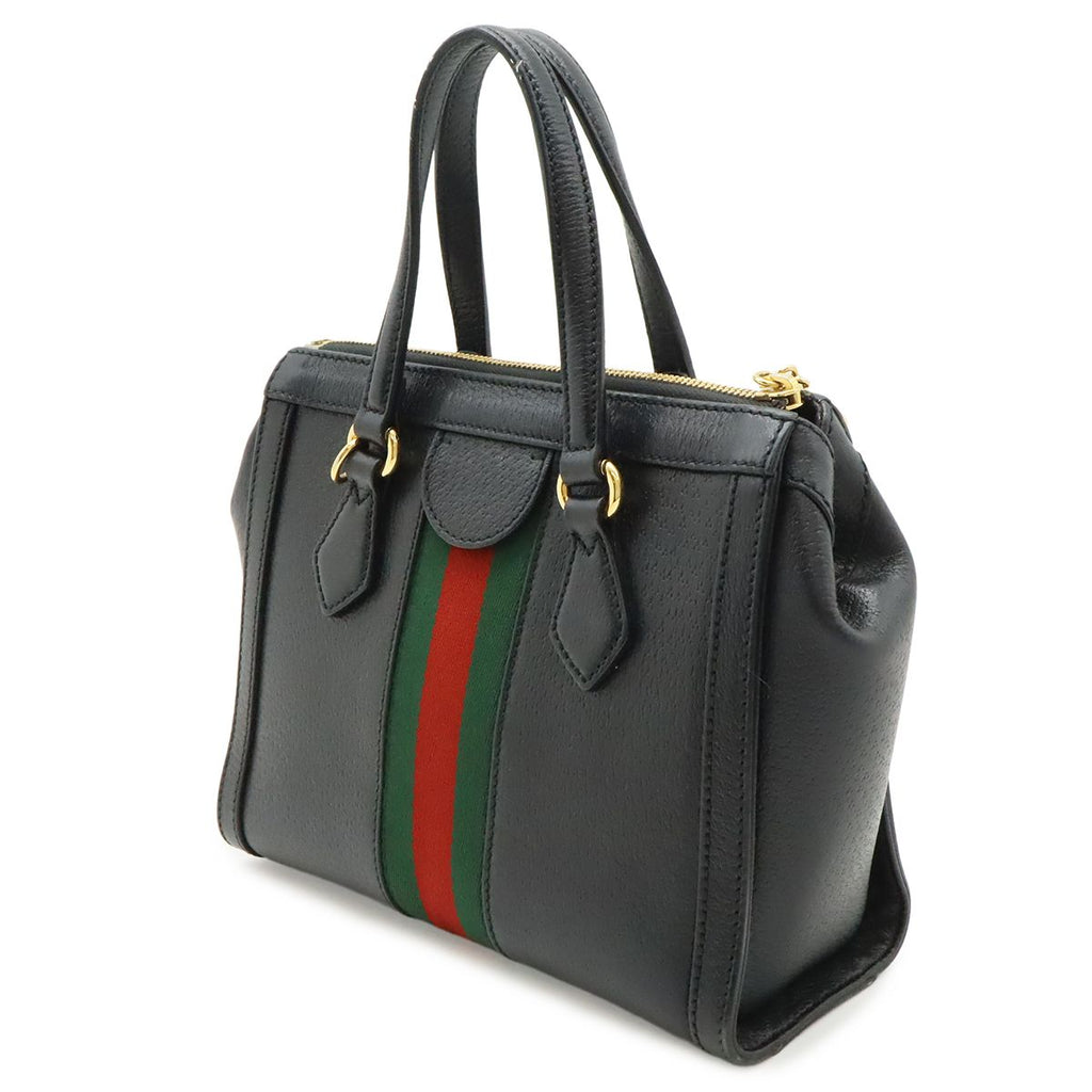 Gucci Ophidia Small Tote Leather Black Gold — view 2