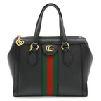Gucci Ophidia Small Tote Leather Black Gold