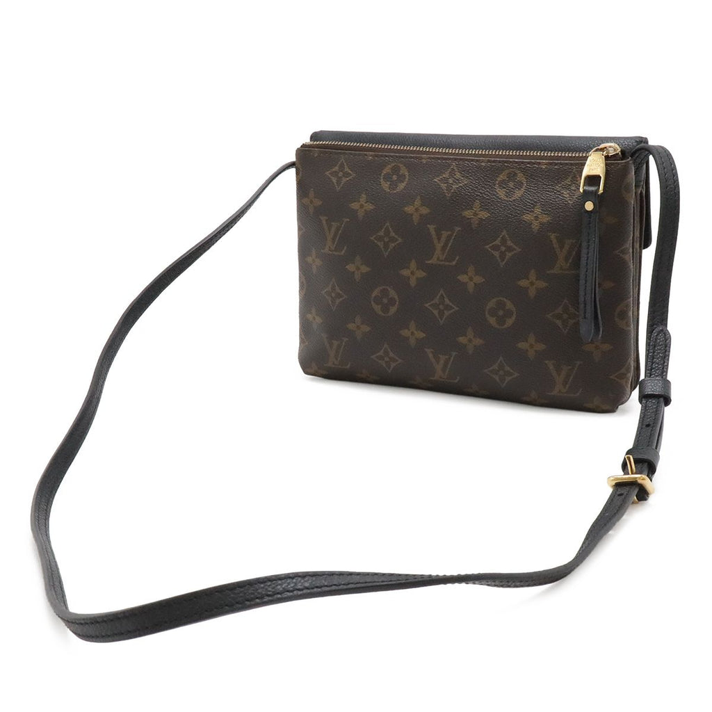 Louis Vuitton Monogram Twice Shoulder Bag Pochette Crossbody Noir Black — view 2