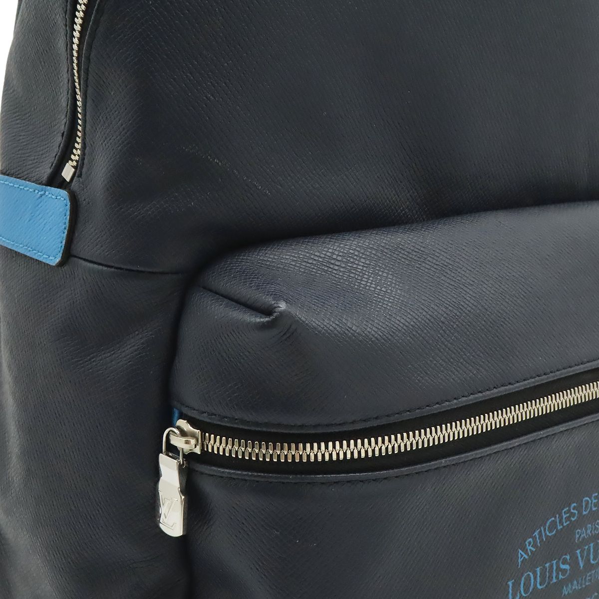 Louis Vuitton Taiga Discovery Backpack PM Blue Marine Navy — view 8