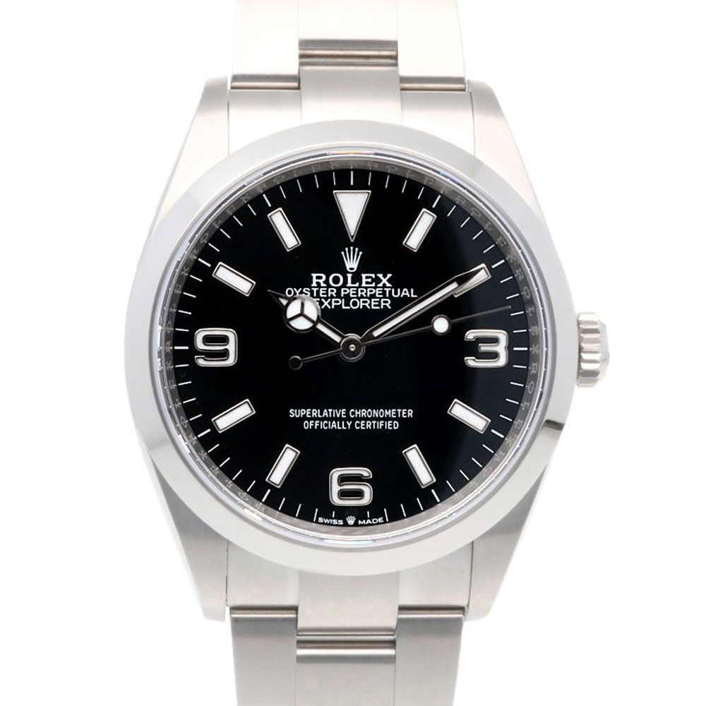 Rolex Explorer Oyster Perpetual Watch Stainless Steel Automatic Winding