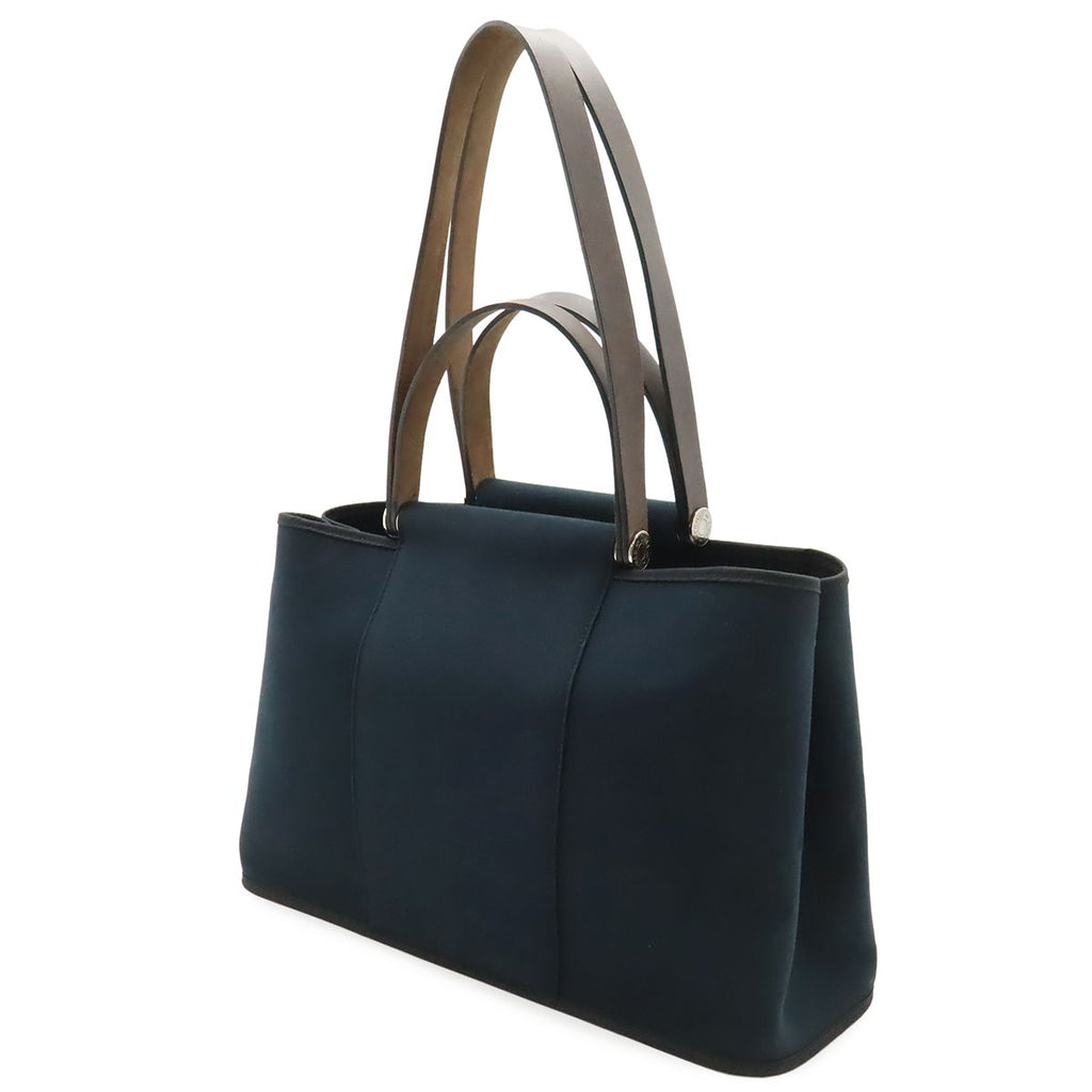 Hermes Kaback Elan PM Tote 2-Way Shoulder Bag Toile Officier Leather Black — view 2
