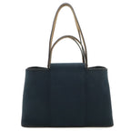 Hermes Kaback Elan PM Tote 2-Way Shoulder Bag Toile Officier Leather Black