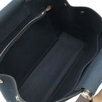 Hermes Kaback Elan PM Tote 2-Way Shoulder Bag Toile Officier Leather Black — view 6