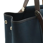 Hermes Kaback Elan PM Tote 2-Way Shoulder Bag Toile Officier Leather Black — view 7