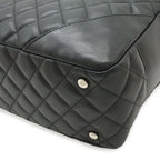 Chanel Cambon Line Bowling Bag Bow Shoulder Soft Calf Enamel Black — view 3