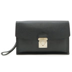 Louis Vuitton Taiga Belair Clutch Ardoise Black Silver