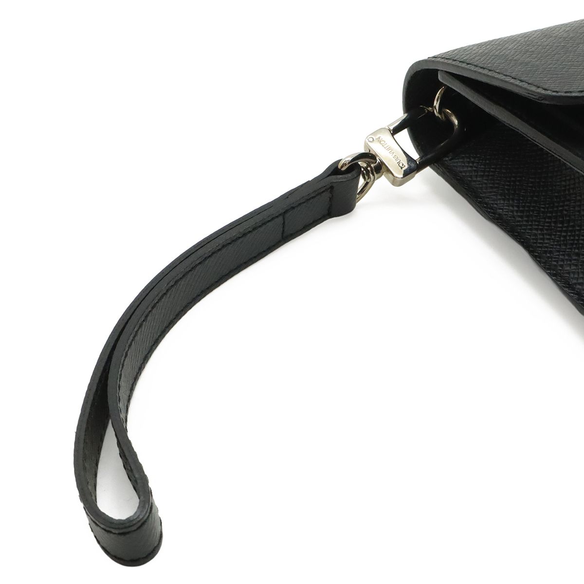 Louis Vuitton Taiga Belair Clutch Ardoise Black Silver — view 5