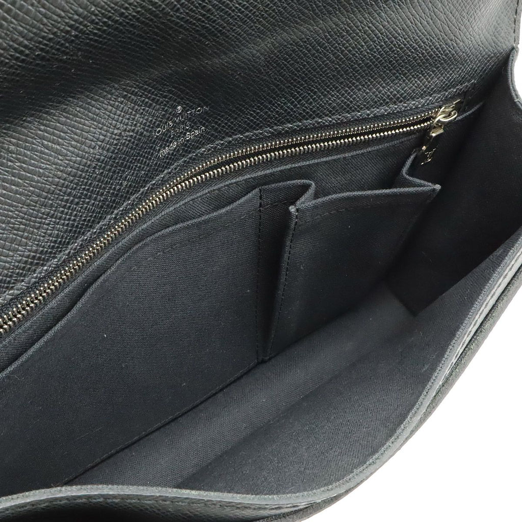 Louis Vuitton Taiga Belair Clutch Ardoise Black Silver — view 7