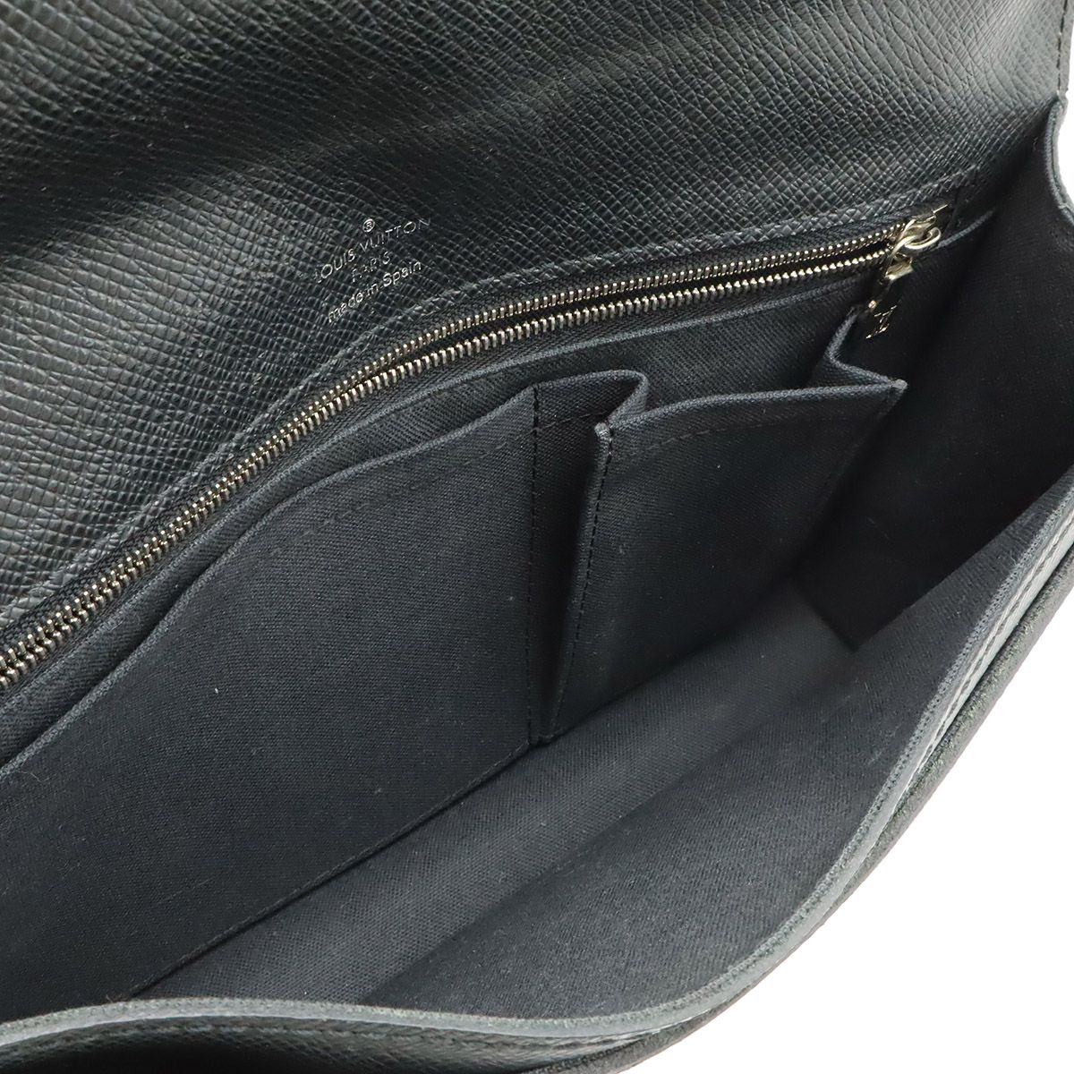 Louis Vuitton Taiga Belair Clutch Ardoise Black Silver — view 7