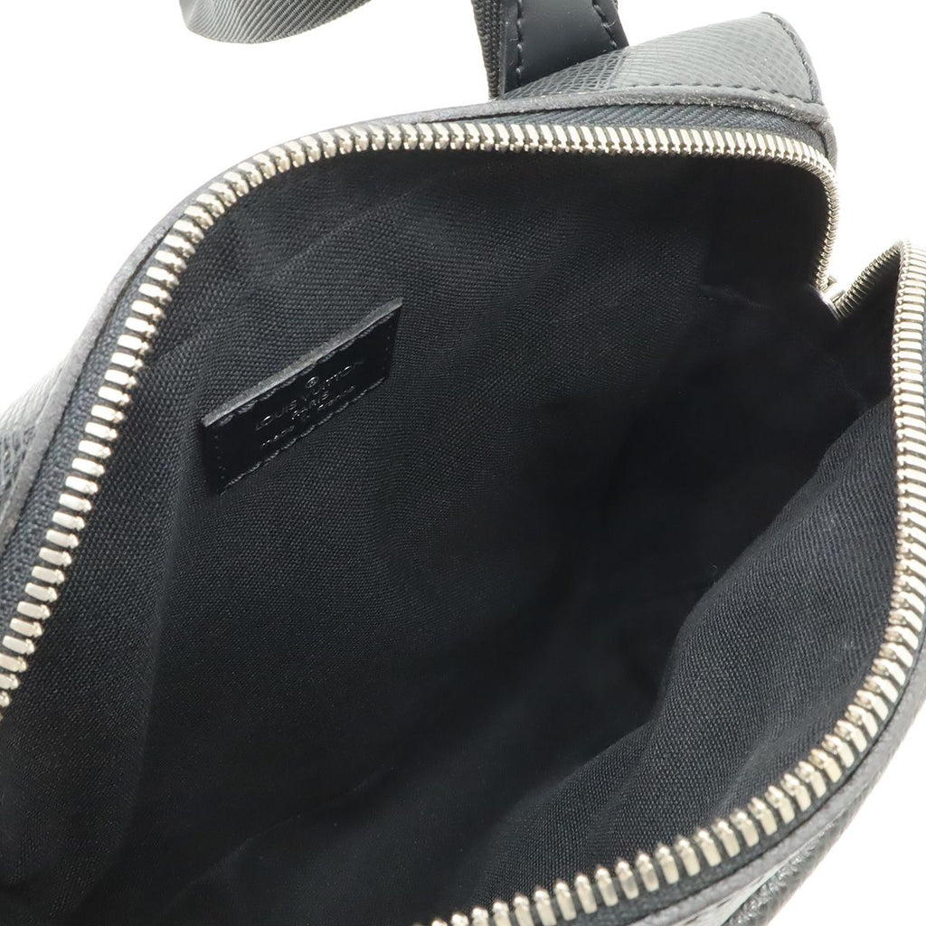 Louis Vuitton Taiga Sayan Shoulder Bag Crossbody Leather Canvas Ardoise Black — view 7