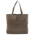 Hermes Double Sens 36 Tote Shoulder Bag Reversible Taurillon Clemence Etoupe