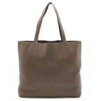 Hermes Double Sens 36 Tote Shoulder Bag Reversible Taurillon Clemence Etoupe