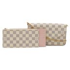 Louis Vuitton Damier Azur Pochette Felicie Shoulder Bag Chain 2-Way Clutch