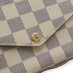 Louis Vuitton Damier Azur Pochette Felicie Shoulder Bag Chain 2-Way Clutch — view 4