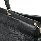Fendi Monster Star Bugs Selleria Peekaboo Tote 2-Way Shoulder Bag Leather Black — view 9