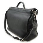 Fendi Monster Star Bugs Selleria Peekaboo Tote 2-Way Shoulder Bag Leather Black — view 2