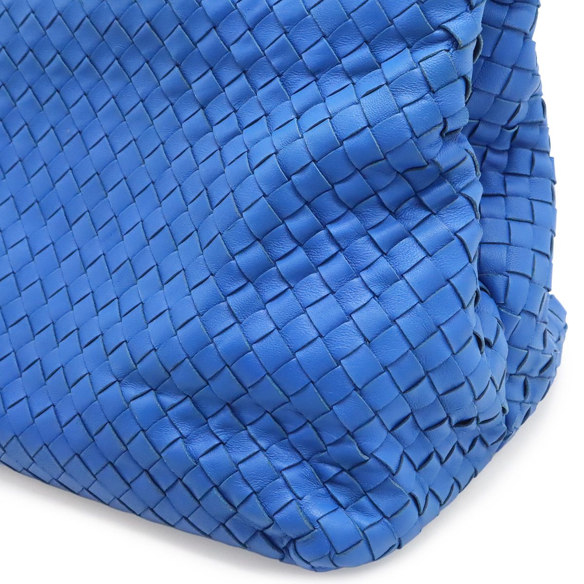 Bottega Veneta 2-Way Tote Shoulder Bag Leather Blue — view 9