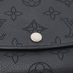 Louis Vuitton Monogram Mahina Portefeuille Iris Bifold Wallet Leather Noir — view 4
