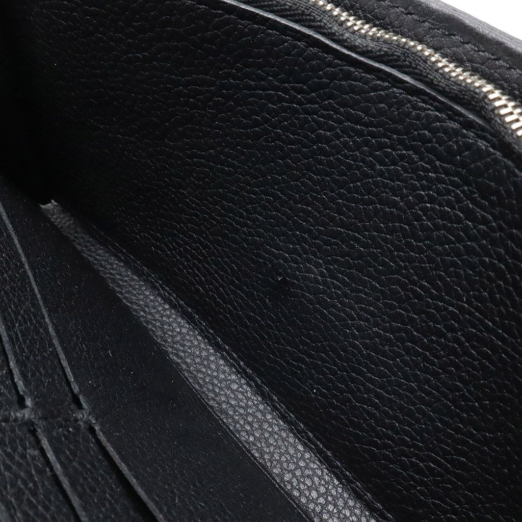 Louis Vuitton Monogram Mahina Portefeuille Iris Bifold Wallet Leather Noir — view 6